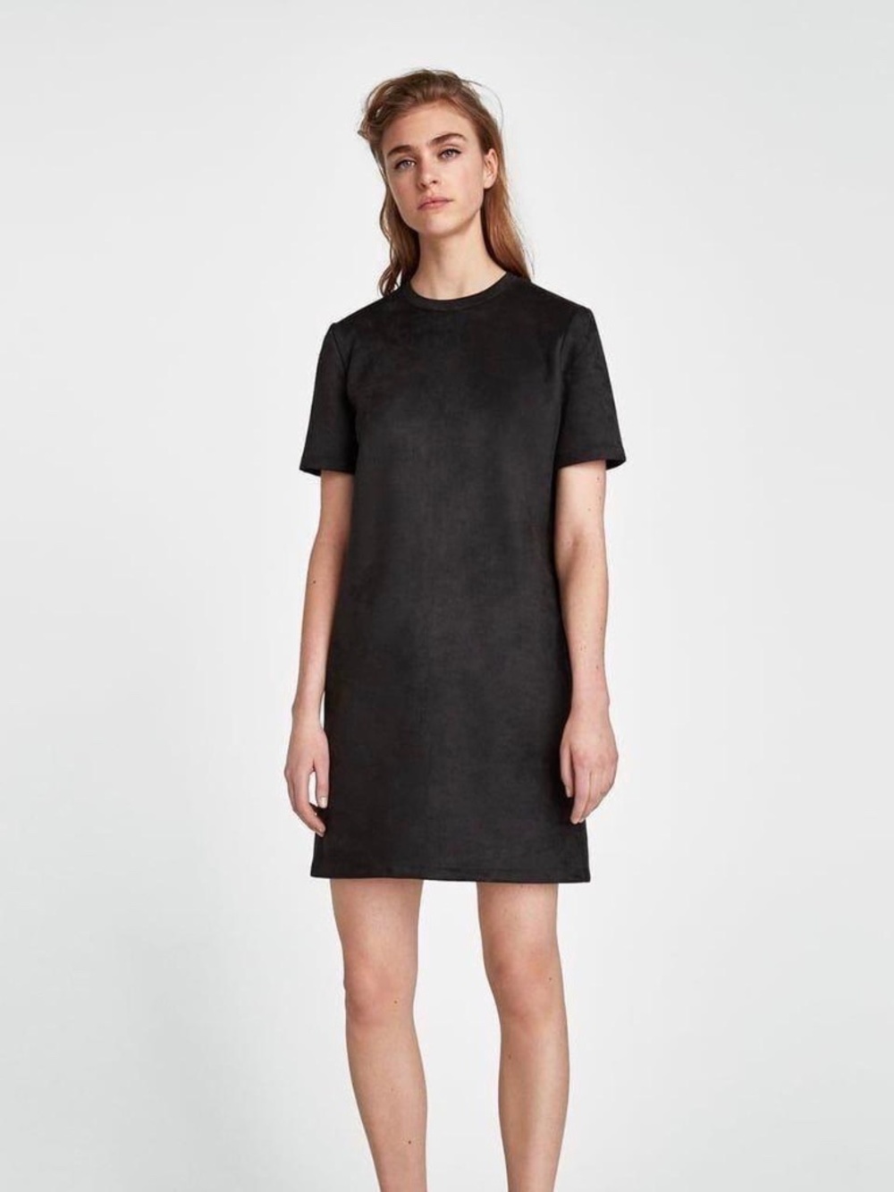 Zara Faux Suede Short Dress - Picture 2 of 3